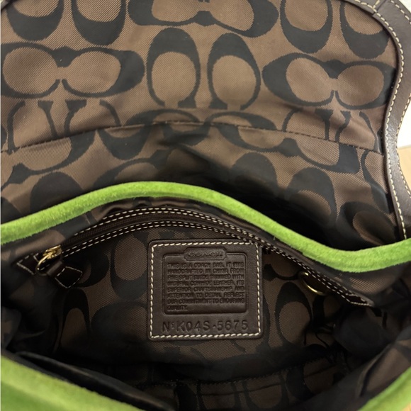 Coach Green Suede Mini SoHo - Picture 7 of 9